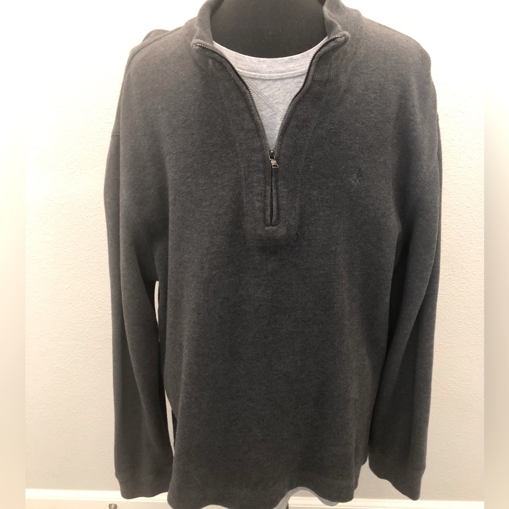 Calvin Klein cotton sweater quarter zipper Large